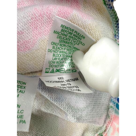 Lilly Pulitzer Skipper Popover UPF 50+ M Multi Cheek to Cheek 1/4 Zip Pullover - Picture 8 of 9